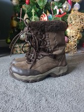 Hi-Tec Brown Faux Fur Snow