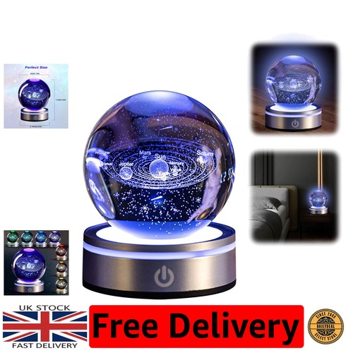 Solar system crystal ball - 3d,