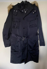 Zara Man Navy Hooded Nylon