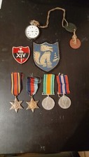 ww2 medals chindits, group+watch