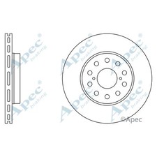 2x Brake Discs Vented For