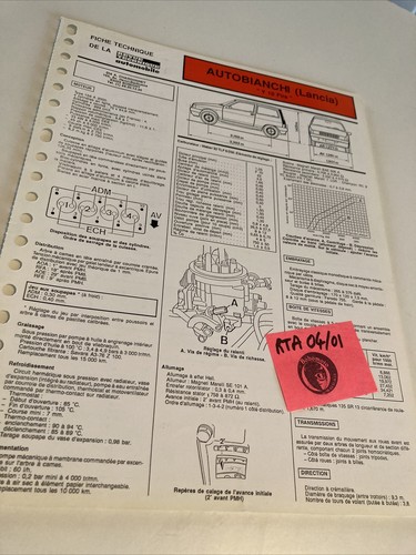 Automobile technical sheet - automobile,
