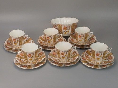 Victorian tea set moulded - victorian, set,