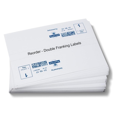 Franking labels per - franking, labels–(2