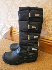 Harry Hall  Winster LongWinter Yard Boots Black Size 6