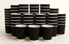 Disposable Coffee Cups Black