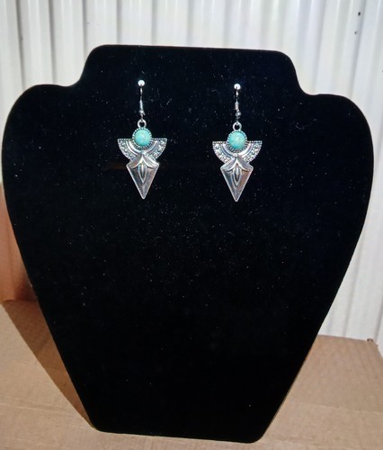 Faux turquoise stone pendant - stone,