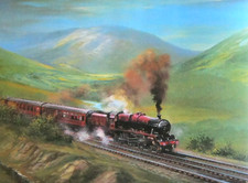 Leander- a jewel of British steam heritage At Lune Gorge Cumbria stunning print