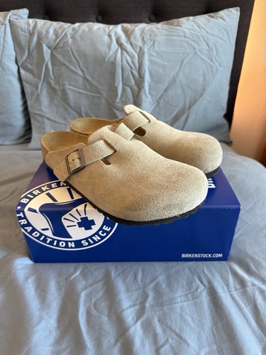 Birkenstock boston taupe - boston, uk