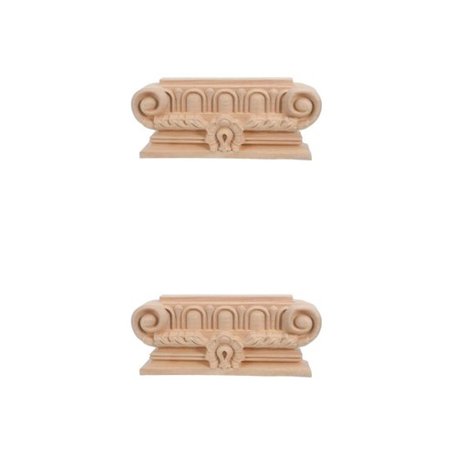 2pcs carved wooden corbels - 2pcs,