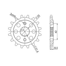 SGR SPROCKET S AC P520-D17 KAWASAKI ER-5 500 01-05