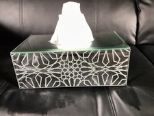 JM by Julien Macdonald - Etched mirrored tissue box