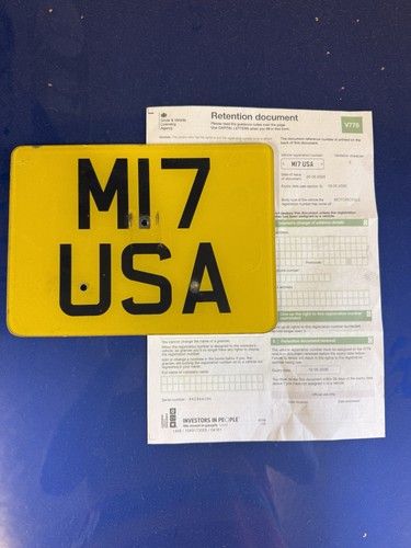 Private number plate - private, on