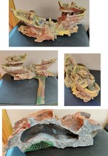fish tank rock ship wreck ornaments cement L33cmH15.5cmW10cm