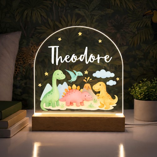 Personalised led dinosaur - led,