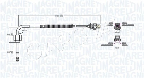 Exhaust gas temperature sensor - exhaust,