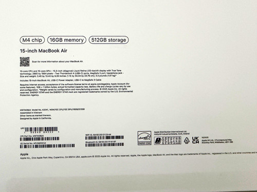 Apple macbook air - 15.3in, m4