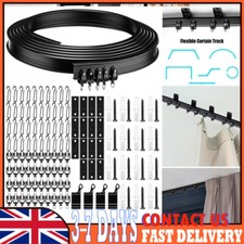 5M Black Curtain Track Glide