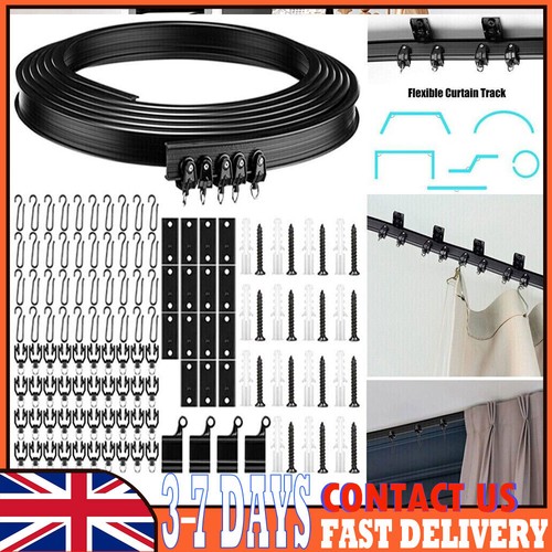 Black curtain track glide - curtain,