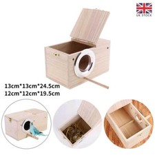 Wooden Bird Breeding Box Cage Nesting House Love For Parrot Budgie Birds Finch