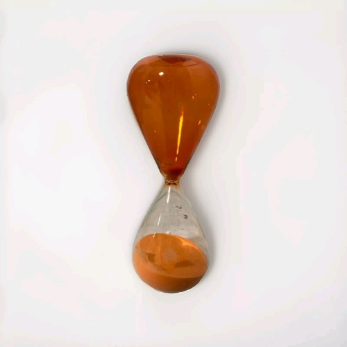 Orange glass minute - glass, 10