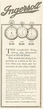 1911 Robert Ingersoll Junior Eclipse Yankee Dollar Pocket Watch Antique Print Ad