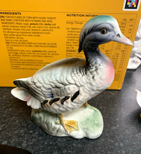Ceramic pottery duck figurine - pottery,