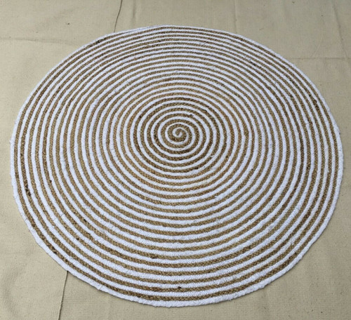 Jute rug handmade area floor - rug,