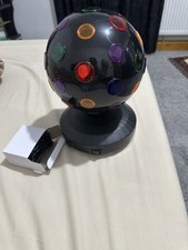 Vintage Disco Ball Rotating Light Party Multicolour Dots Rainbow Light 8 inches