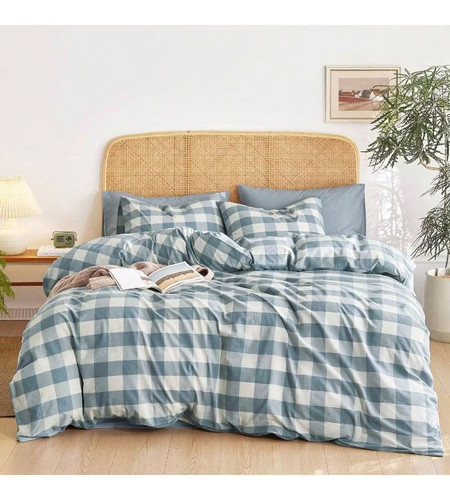 Gingham cotton duvet - duvet, set