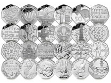 1973-2022 ELIZABETH II 50P FIFTY PENCE - COMMEMORATIVE COINS - CHOICE OF YEAR