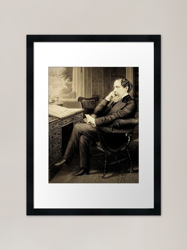 Charles dickens framed art - dickens,