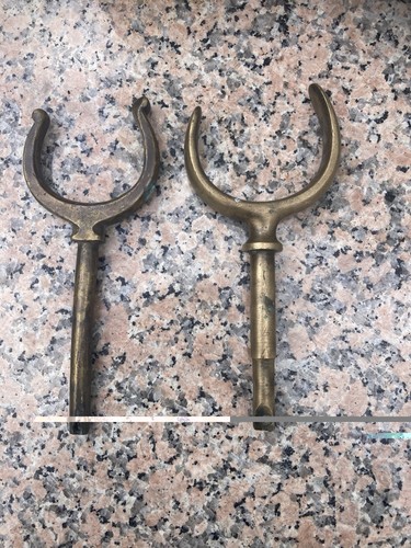 Vintage bronze rowlocks boat - bronze,