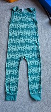 Maxomorra turquoise transport design dungarees age 5-6