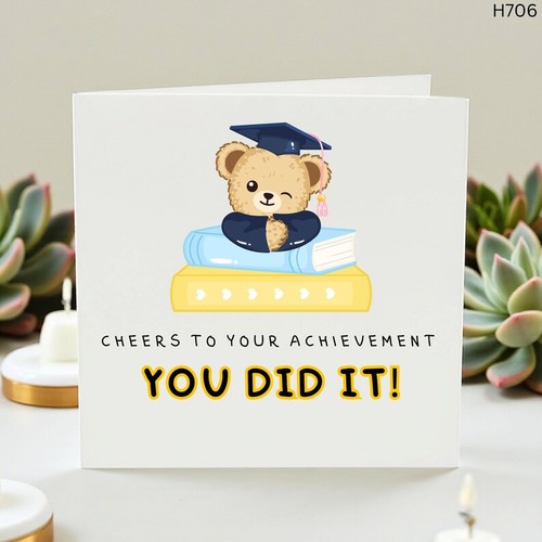 Graduation card for him her - graduation,