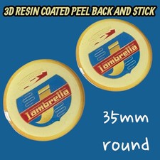 Lambretta resin sticker - resin, 3d
