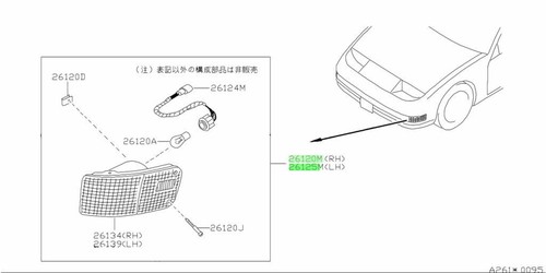 Oem lamp turn signal front - signal,