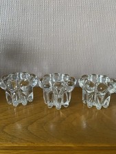 Set Of Three French Glass