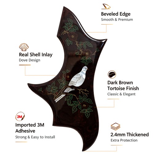 Acoustic guitar pickguard dove - acoustic,