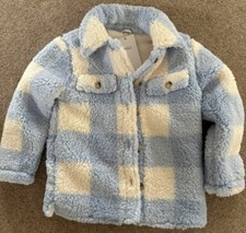 M&S Girls Borg Jacket Age 6-7