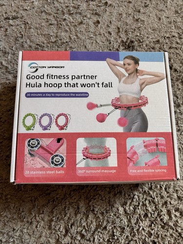 Weighted pink hula hoop - weighted,