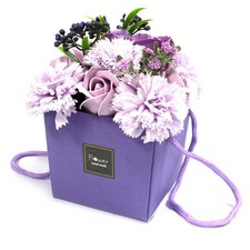 Soap flower bouquet lavender - bouquet,