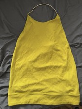 Zara Mustard Yellow Halter Top