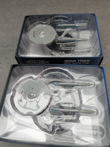 Two mint eaglemoss - star, trek
