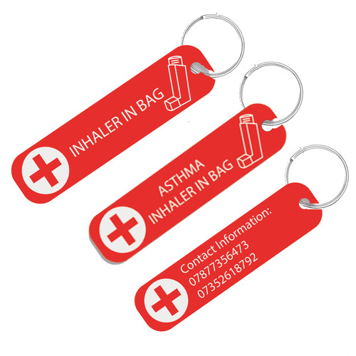 Inhaler bag keyring - in, –