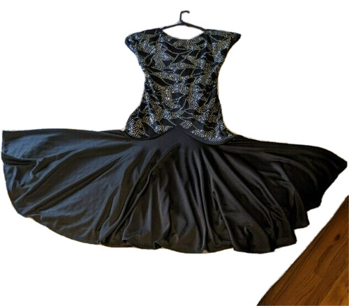 Vtg 1980s black - black, sparkle