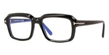 Tom Ford Eyeglasses FT5888 B 001 Shiny Black Eyewear Optical blue block lens 54