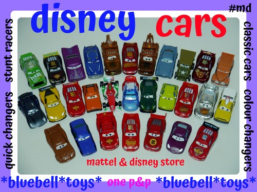 Disney cars scale mattel - 1:55,
