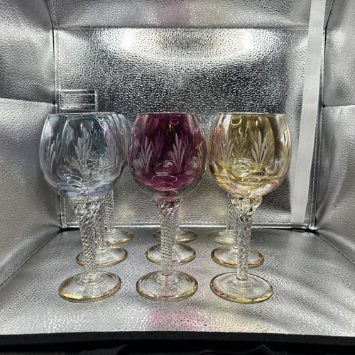 Set vintage wine goblet - of,