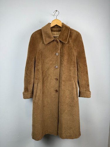Basler llama wool coat brown - llama,